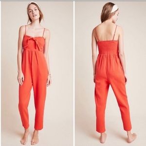Saturday Sunday XS Anthopologie Tie Front Romper